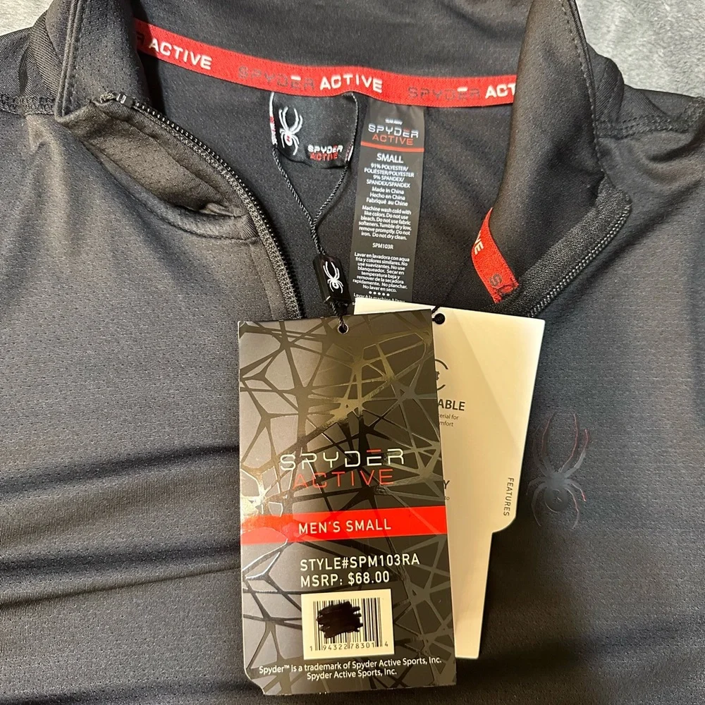 Spyder Active Mens Long‎ Sleeve Pullover